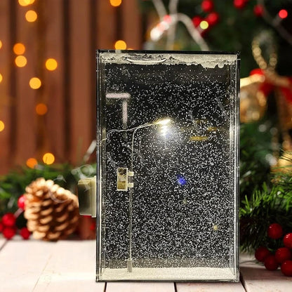 ✨ Mini Streetlight Snowfall Lamp – Aesthetic Room Glow ❄️🌙